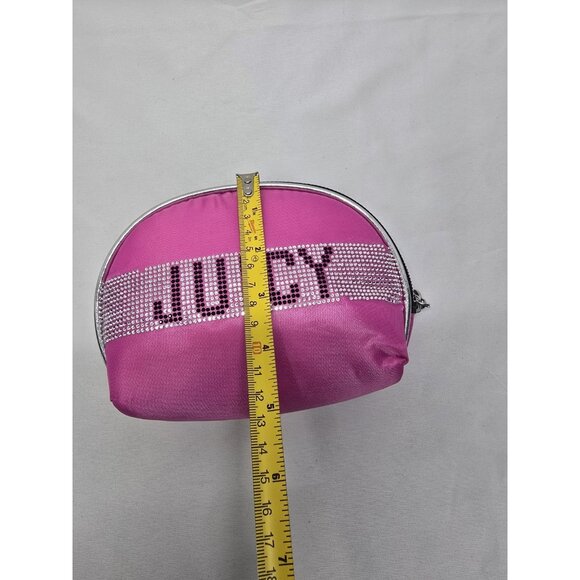 Juicy Couture Makeup Case Travel Bag Lot Of 2- Small One Missing Some Gemstones - Picture 7 of 10